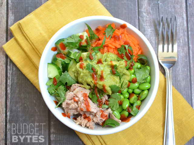 Spicy Tuna Guacamole Bowl
