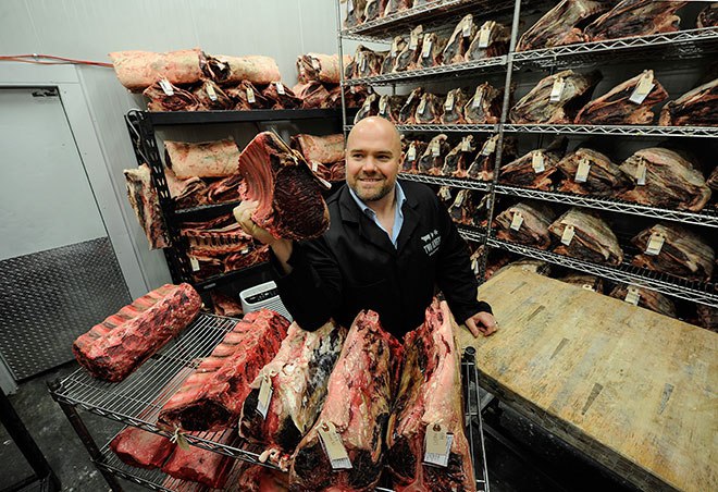Jason Pleym's Two Rivers Specialty Meats carries beef from animals that live on the range, free from antibiotics, hormones and steroids.