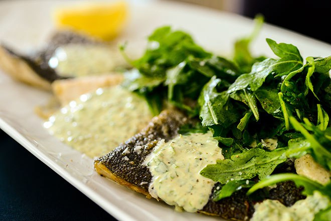 In Trout with Tahini-Lemon Yogurt and Baby Arugula, tahini brings complexity to a lemon-yogurt sauce for crispy fish fillets.