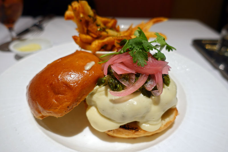 Green Chile Cheeseburger at Mesa Grill