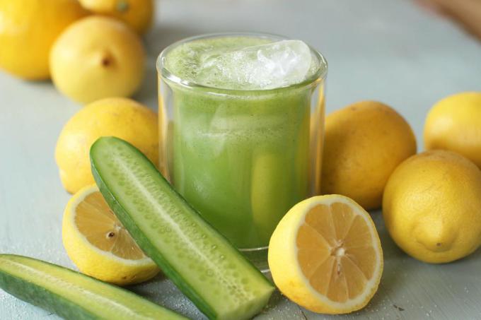 This April 27, 2015 photo shows cucumber infused lemonade in Concord, N.H.