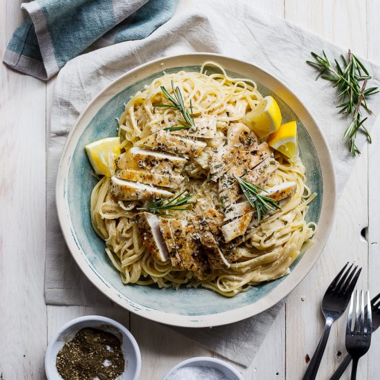 Rosemary cream chicken pasta