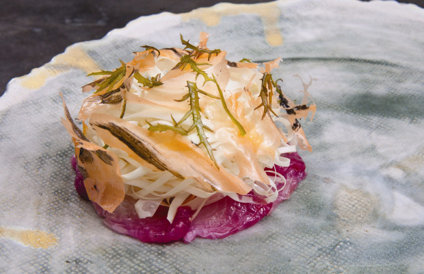 A dish from Virgilio Martinez and head chef Pia Leon's Central, in Lima, Peru.