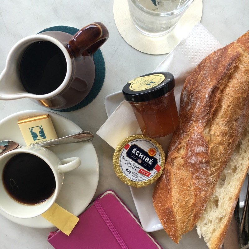 paris breakfast les deux magots cafe 