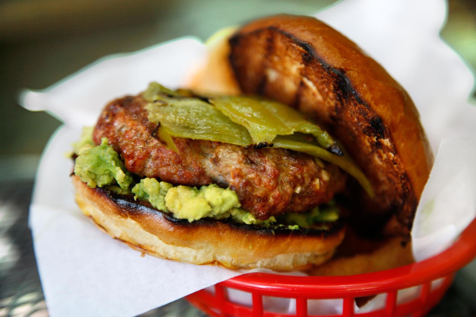 Pork and Chorizo Chile Burger