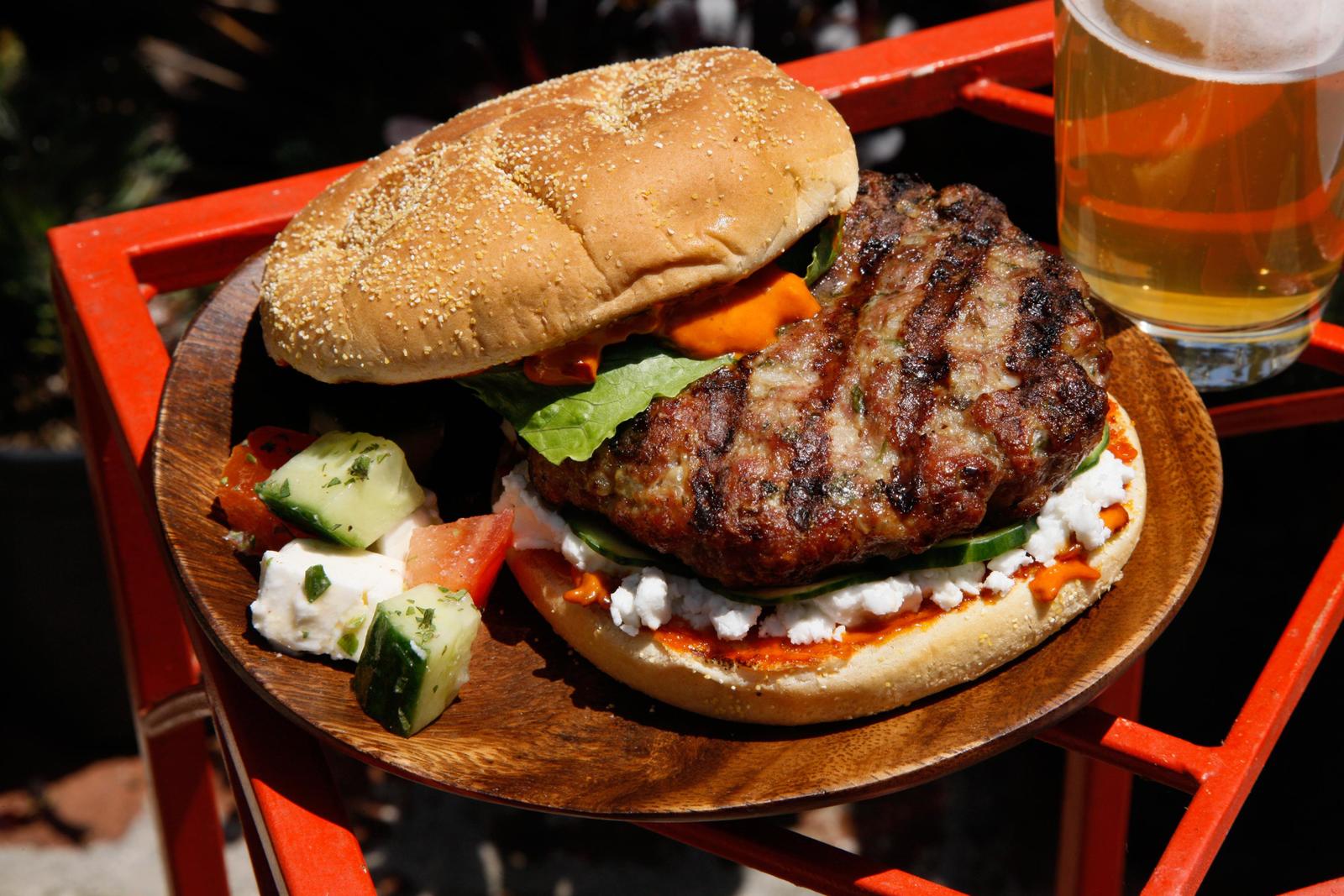 Mediterranean Lamb Burger