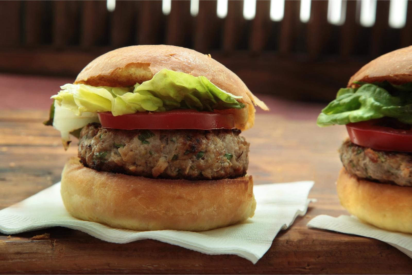 Pork and Apple Burger