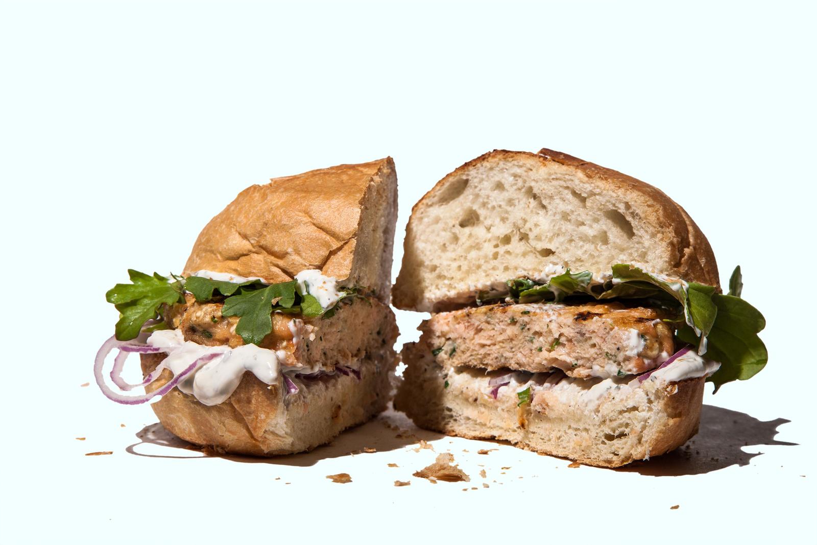 Grilled Salmon Burger