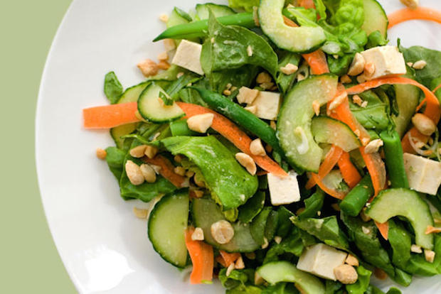 Chilled Tofu Salad with Miso Vinaigrette