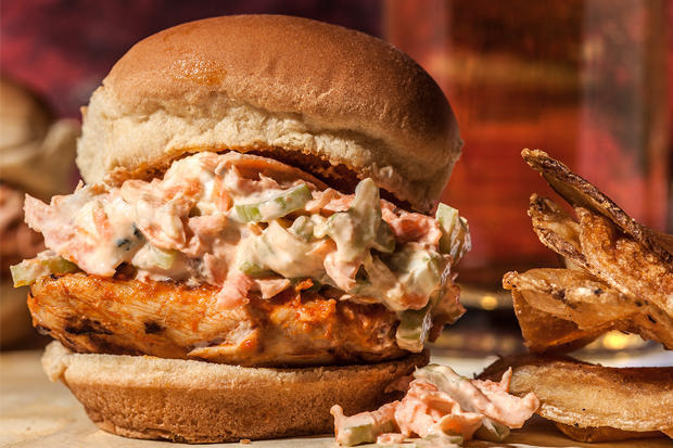 Grilled Buffalo Chicken Sliders