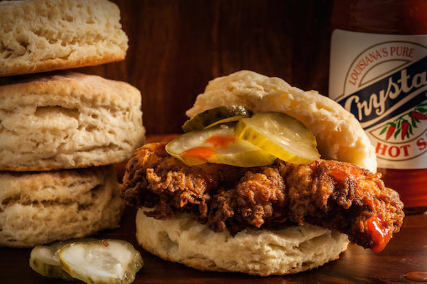 Fried Chicken Biscuit Sandwich