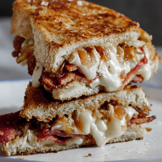 Bacon & Brie grilled cheese