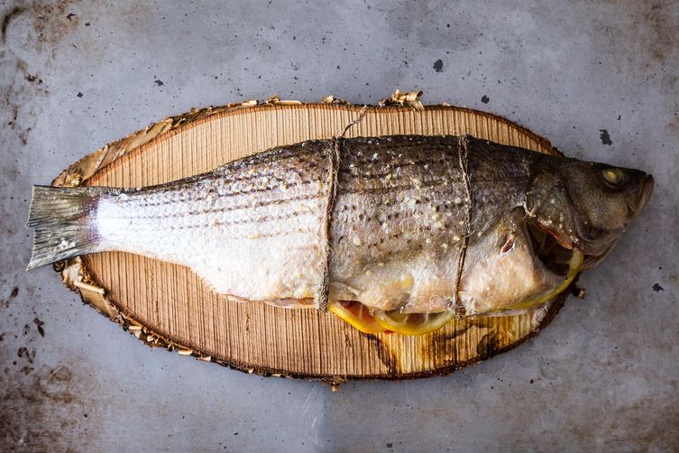 Cedar Plank Grilled Loup De Mer