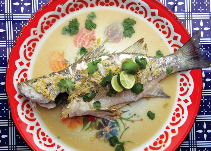 Steamed Fish with Lime and Chili