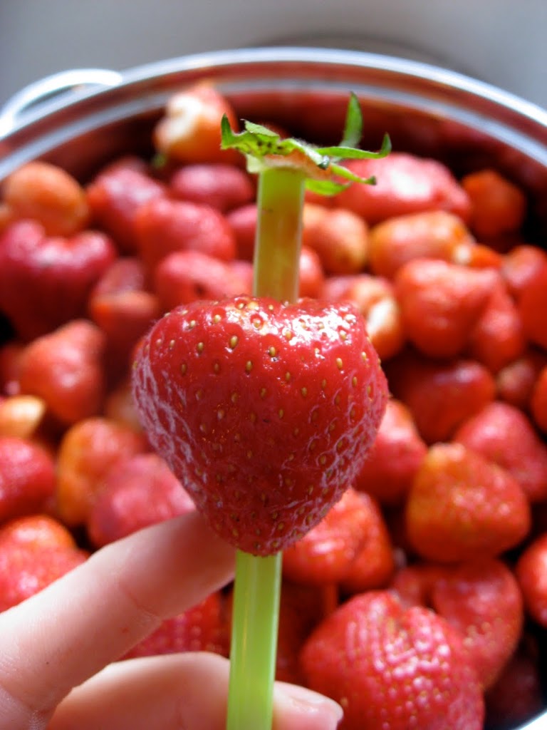 Hull Strawberries with a Straw