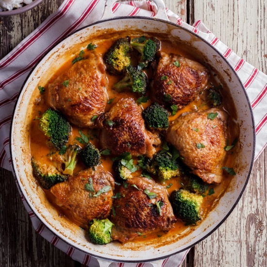 Coconut curry chicken thighs