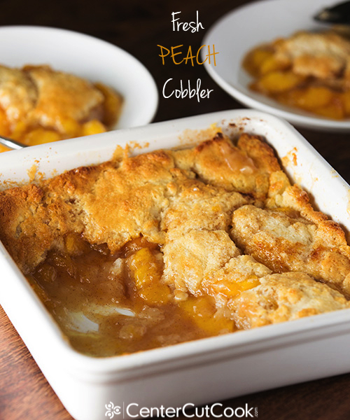 Fresh peach cobbler 7