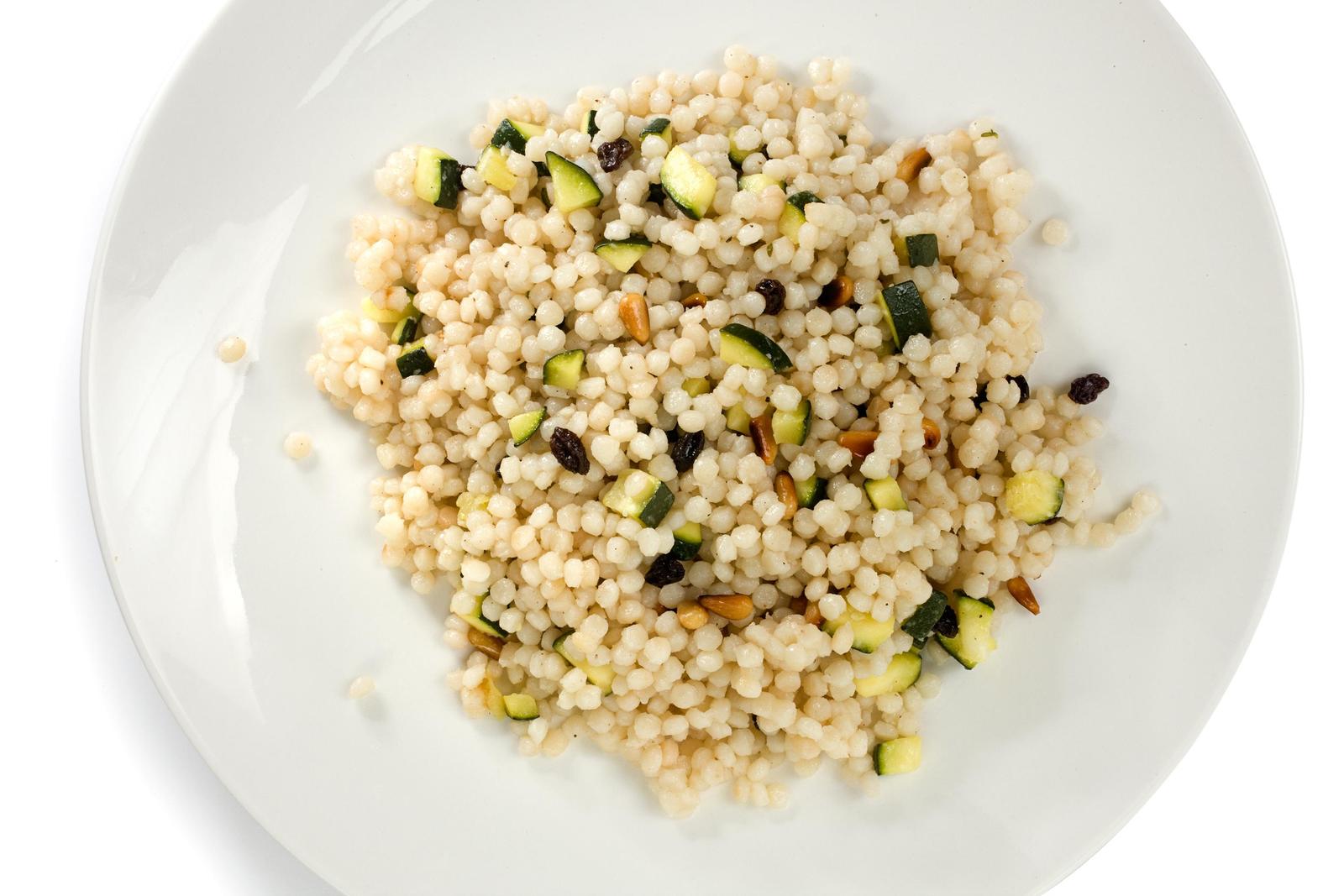 Campfire Couscous with Zucchini and Pine Nuts