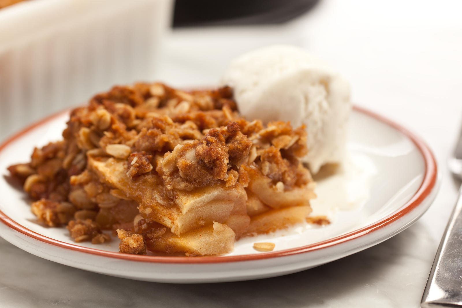 Apple Crisp with Oatmeal Streusel