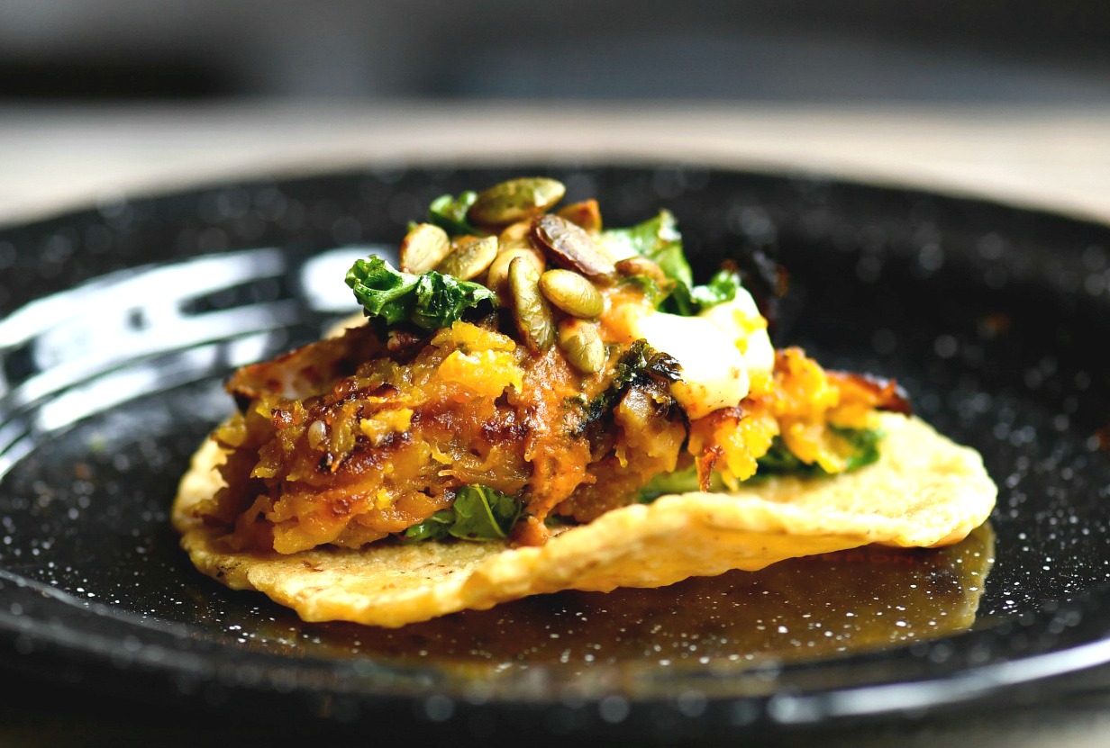 Rojo Gusano Butternut Squash Taco