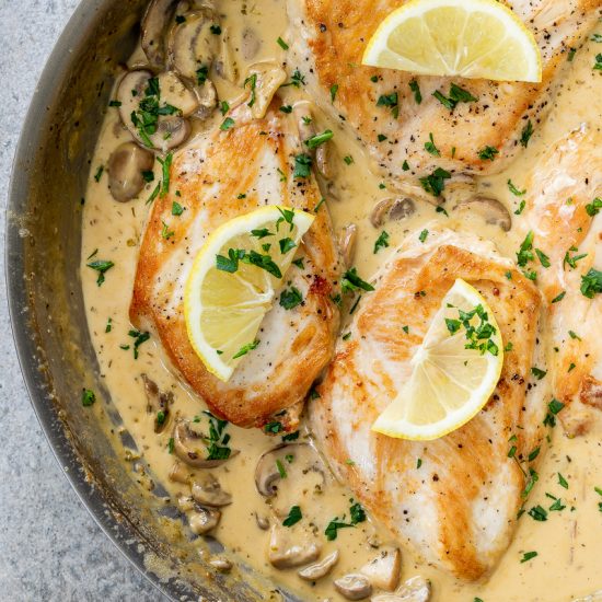 Easy creamy mushroom chicken