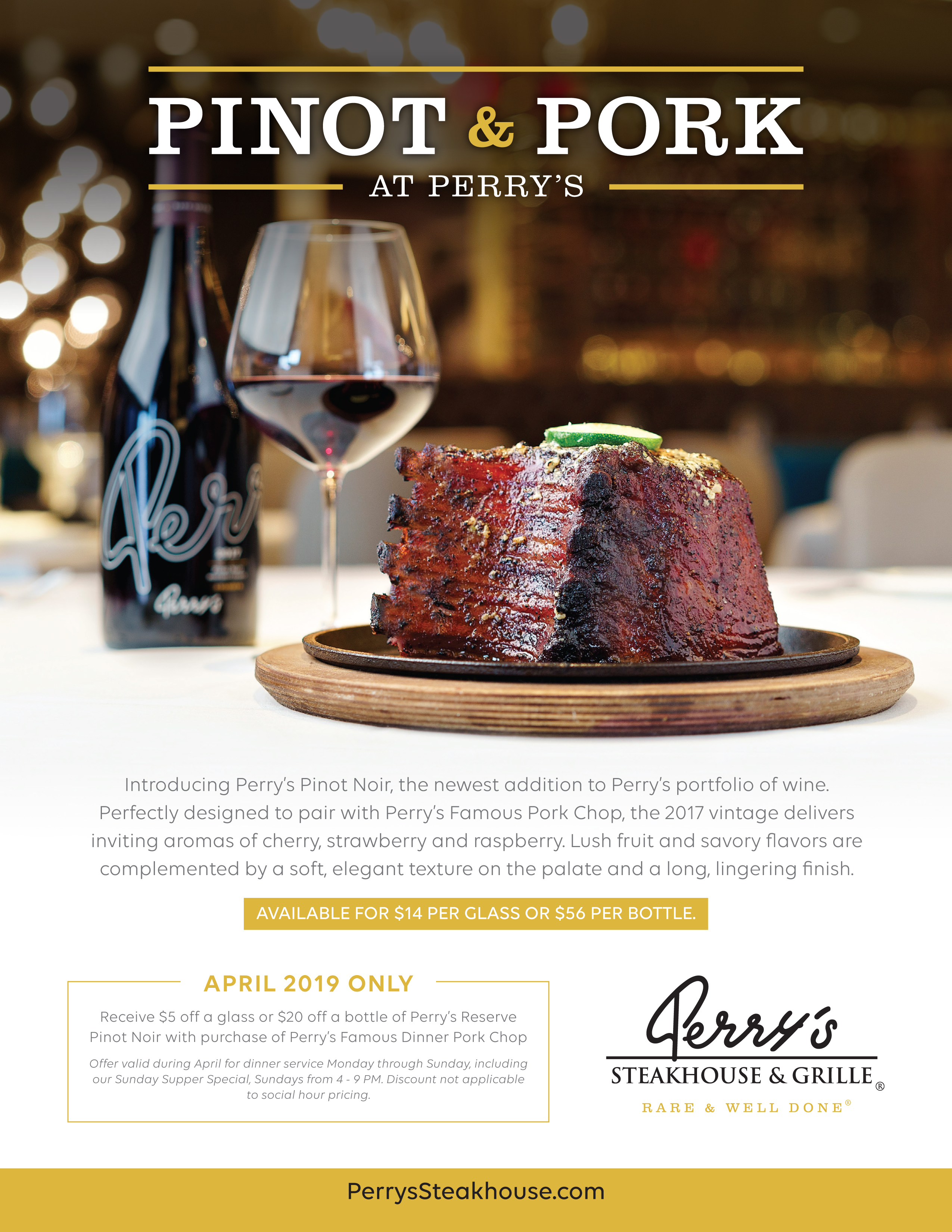 Perry's Special: Pinot and Pork