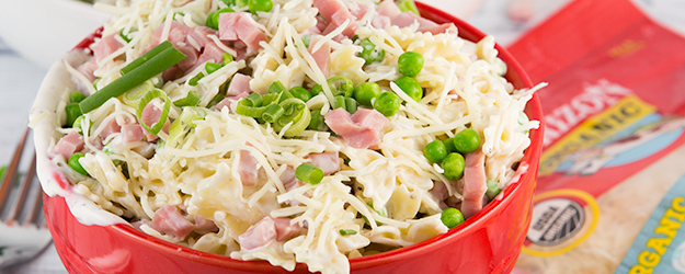 Creamy Ham and Cheese Pasta Salad