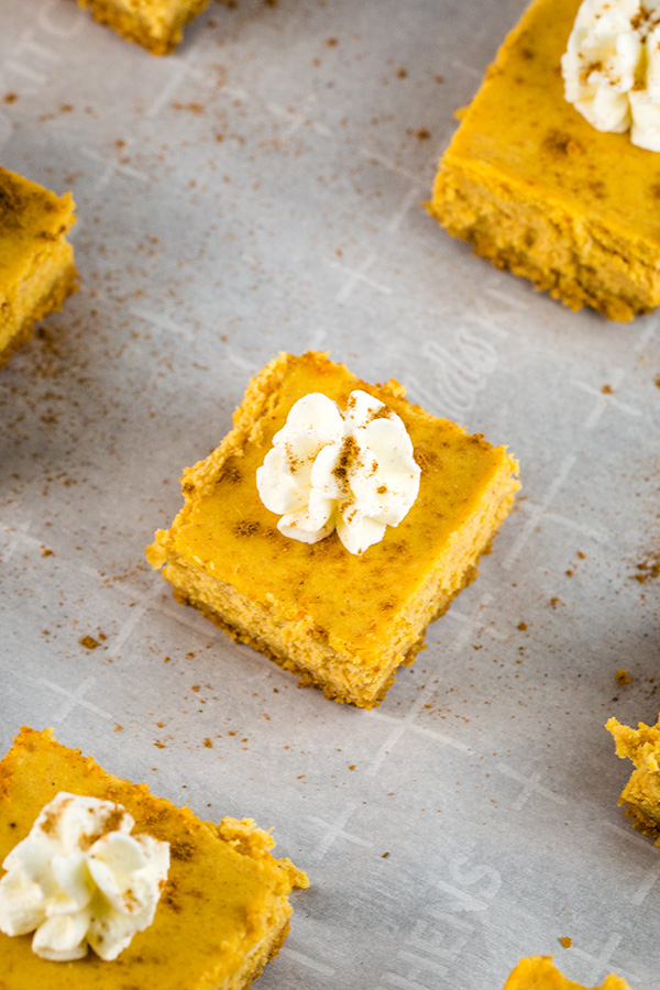 pumpkin cheesecake bars recipe