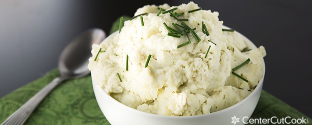 Mashed Cauliflower with Garlic and Chives