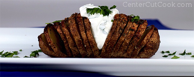Garlic Herb Hasselback Potatoes