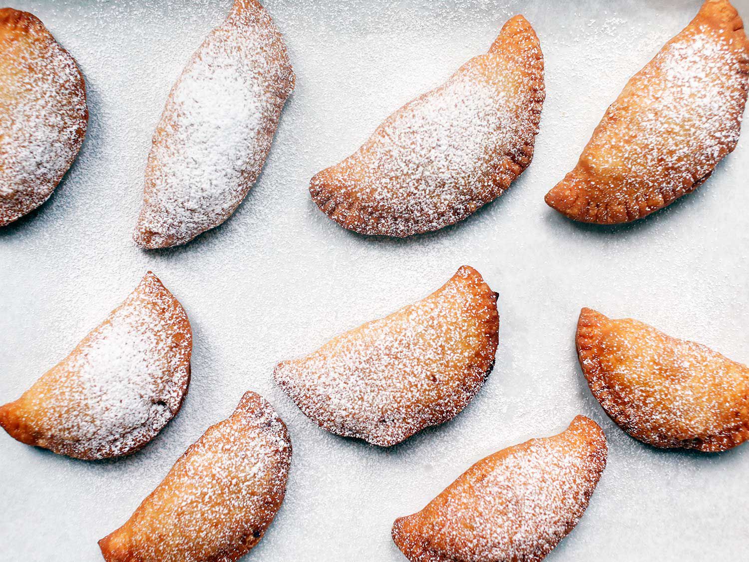 These fried pies, adapted from Big Springs Trading Co., are filled with spiced apples.