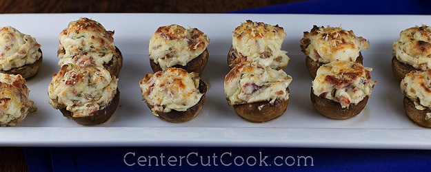 Bacon Parmesan Stuffed Mushrooms