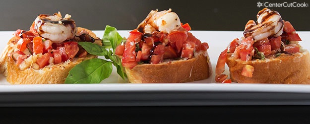 Grilled Shrimp Bruschetta