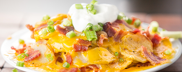 Loaded Baked Potato Nachos