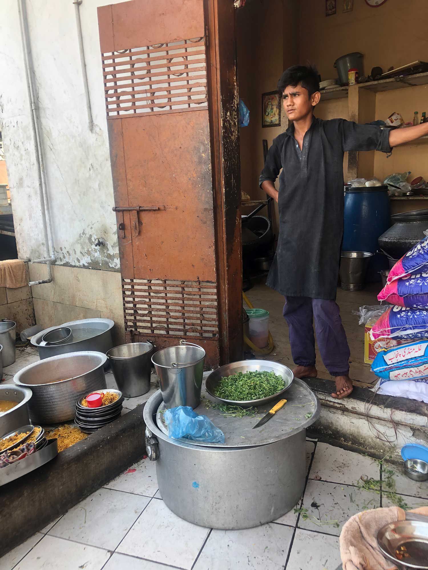 Maharaj’s kitchen helper Daya Ram.