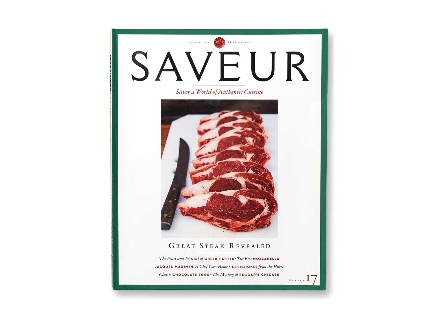 Raw meat graced the March 1997 cover of <em>Saveur</em>.