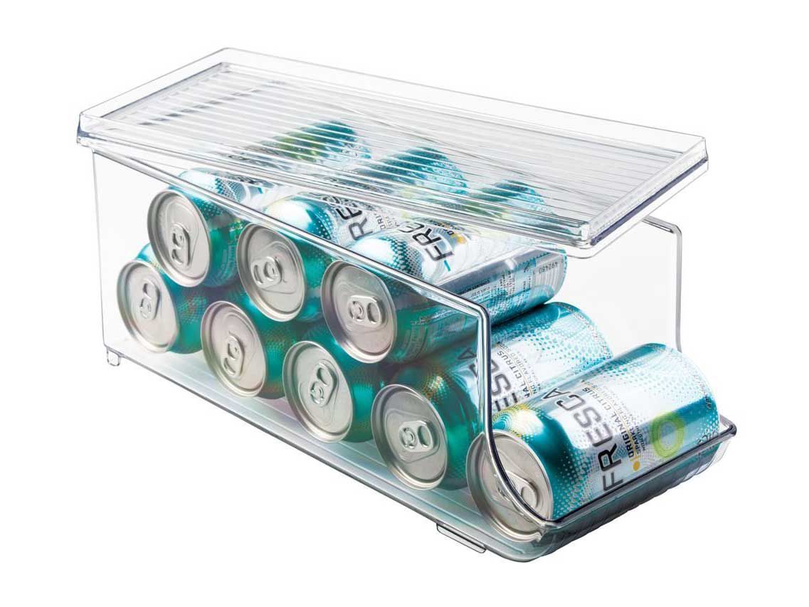 This simple container compactly stores soda, beer, sparkling water, or whatever latest canned wine everyone’s buzzing about.