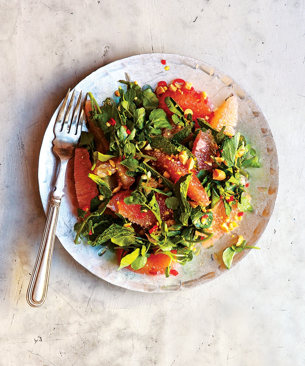 Sweet pomelo pairs beautifully with chiles, peanuts, and mint in this recipe for a classic Thai salad from Talde in Brooklyn, New York. <a href="https://www.saveur.com/article/recipes/dtam-som-oo-thai-pomelo-salad">Get the recipe for Thai Pomelo Salad (Dtam Som Oo)</a>