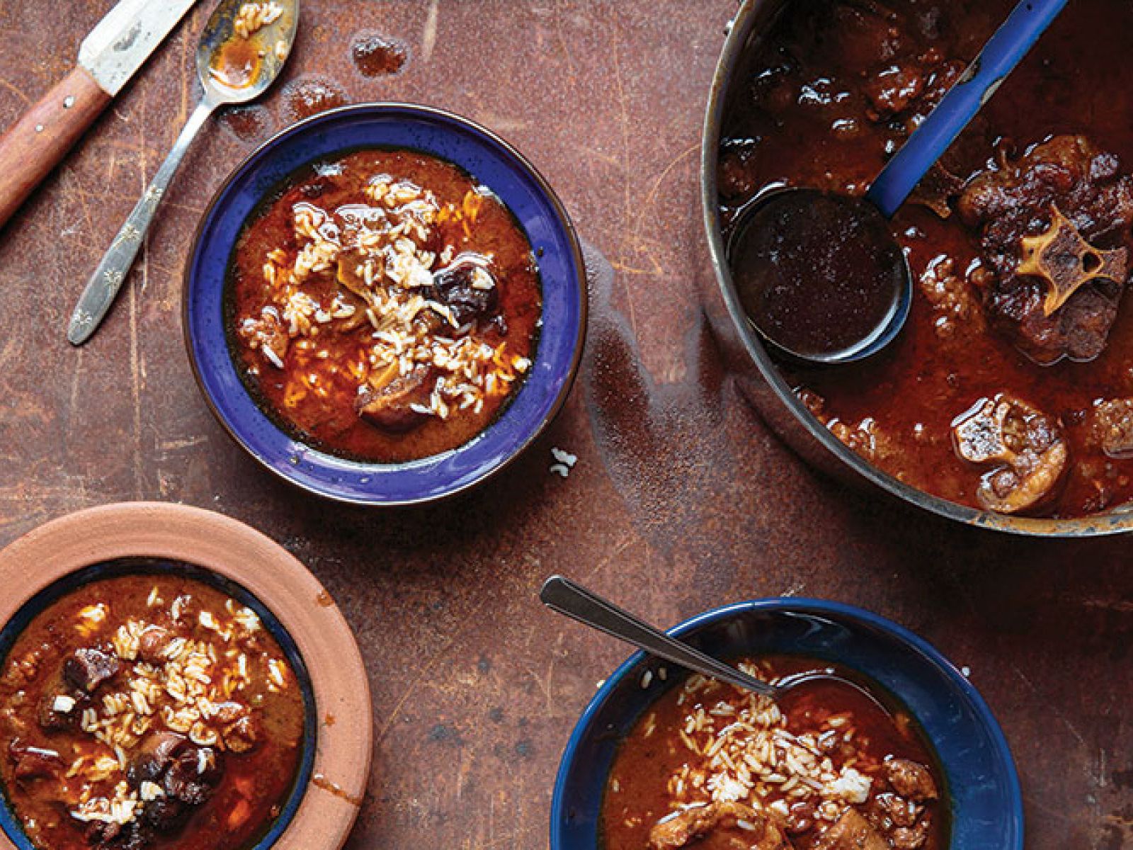 This recipe combines inexpensive cuts of meat, including oxtail, ground sausage, and turkey necks, yielding a rich, hearty gumbo that, despite its humble ingredients, is nothing short of extraordinary. <a href="https://www.saveur.com/article/recipes/oxtail-gumbo">Get the recipe for Oxtail Gumbo</a>