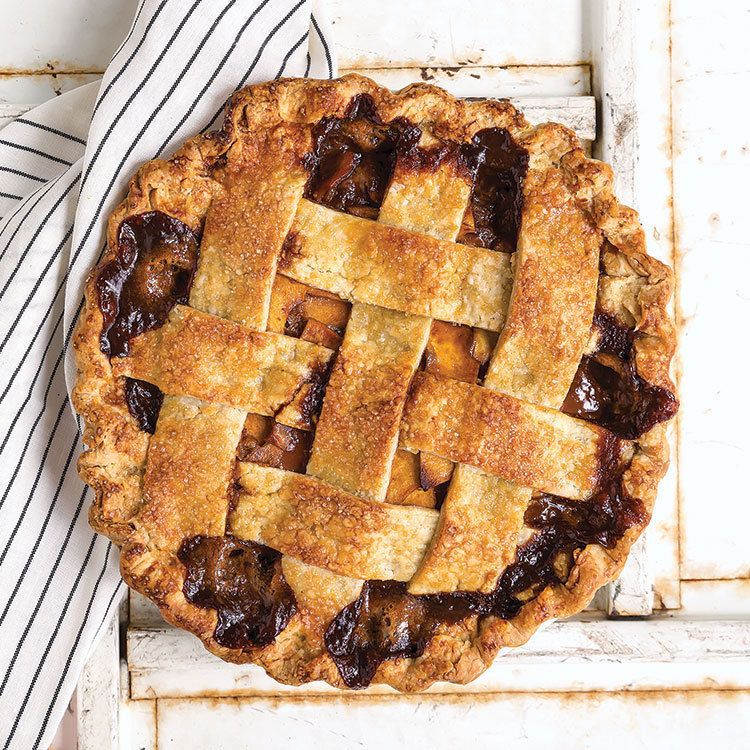 A deep-dish pie is packed with both sweet and tart apples to balance the rich, salted caramel sauce. <a href="https://www.saveur.com/article/recipes/salted-caramel-apple-pie">Get the recipe for Salted Caramel Apple Pie</a>