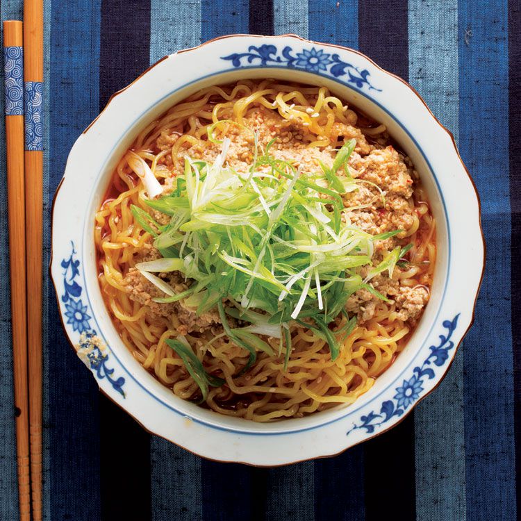 Toasted sesame oil and hot chile oil spice up this porky ramen. <a href="https://www.saveur.com/article/Recipes/Sesame-Chile-Ramen">Get the recipe for Sesame and Chile Ramen</a>