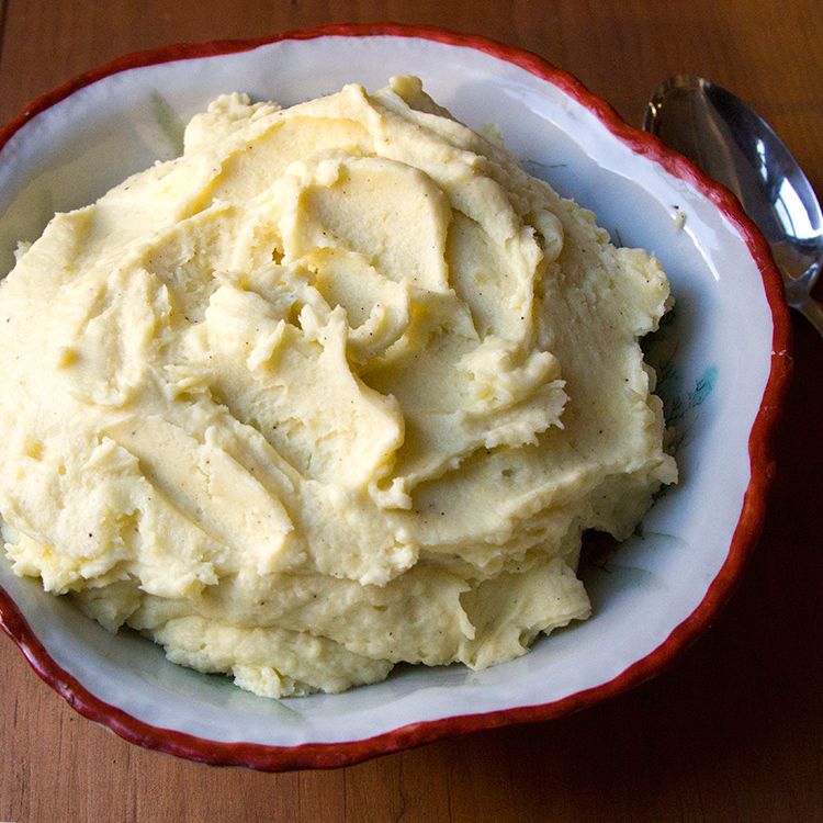 Mashed potatoes combined with butter and crème fraîche make a rich, creamy side. Any root vegetable can be used in combination with or in place of the potatoes. <a href="https://www.saveur.com//article/recipes/creme-fraiche-mashed-potatoes">Get the recipe for Crème Fraîche Mashed Potatoes</a>