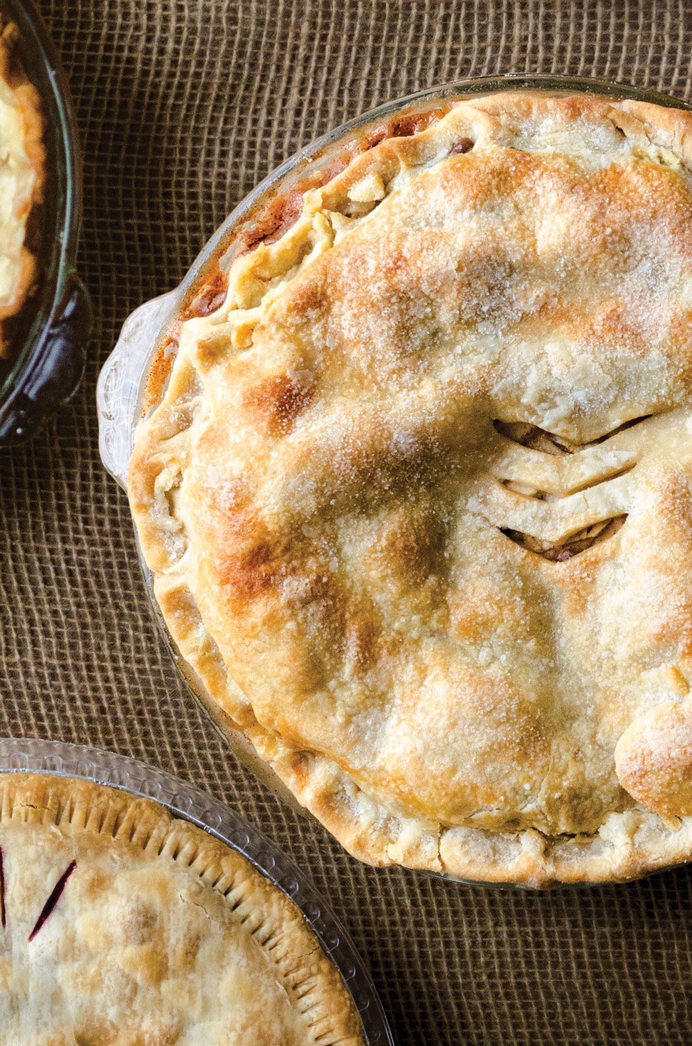 A cinnamon-spiced sauce of butter and melted caramel candies poured over apples makes a wonderfully sweet, gooey pie filling. <a href="https://www.saveur.com//article/Recipes/Caramel-Apple-Pie">Get the recipe for Caramel-Apple Pie</a>