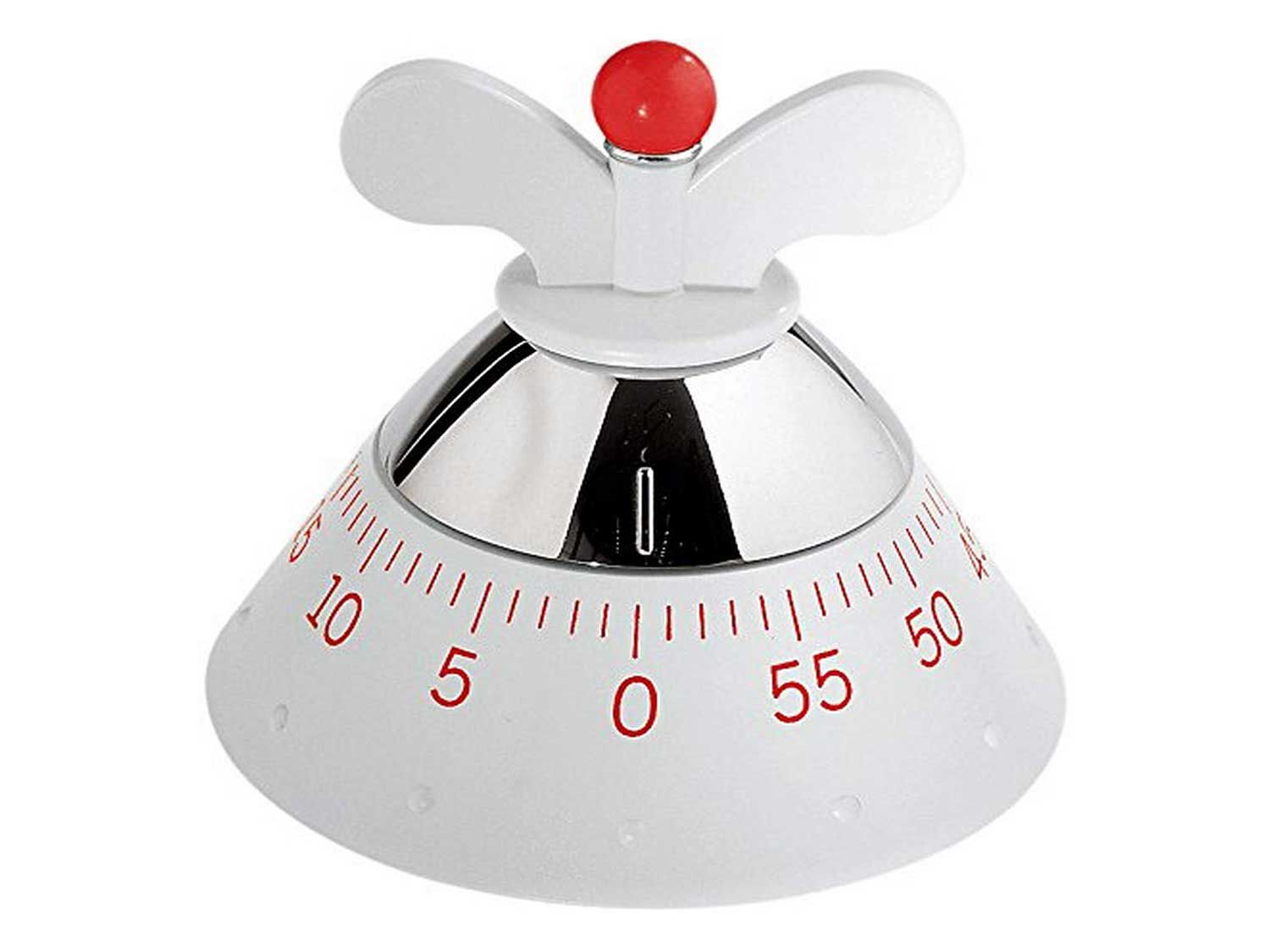 The retro look of the Alessi timer ups your style cred in the kitchen.