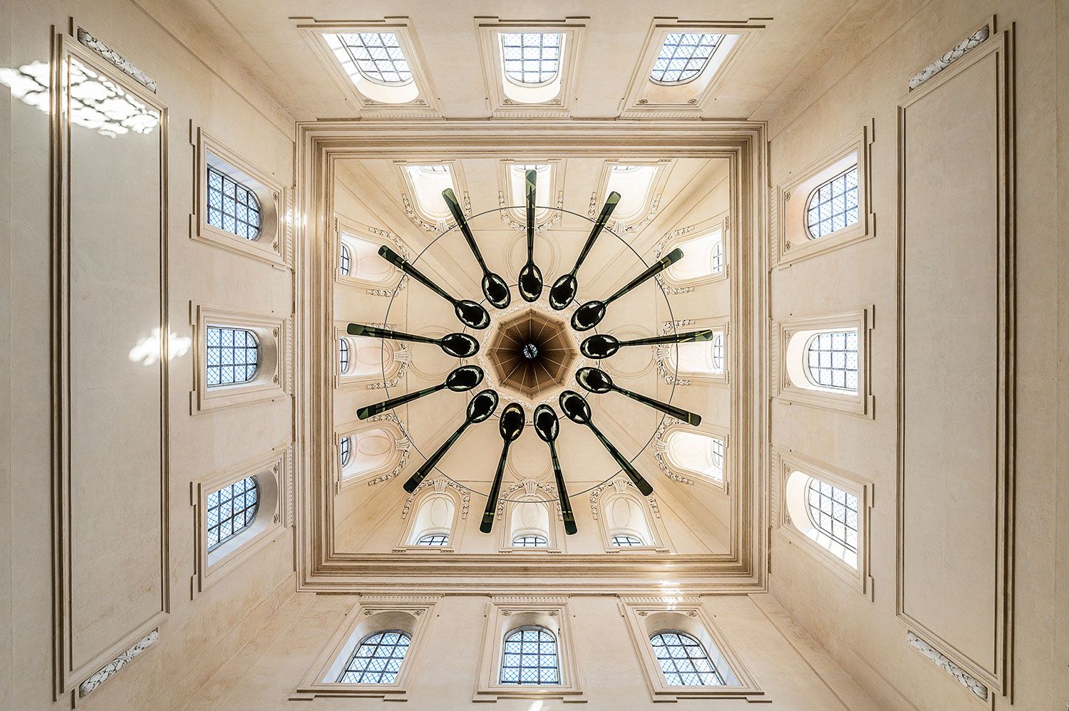 The central dome is the jewel of the old Hôtel-Dieu, which today houses the center.