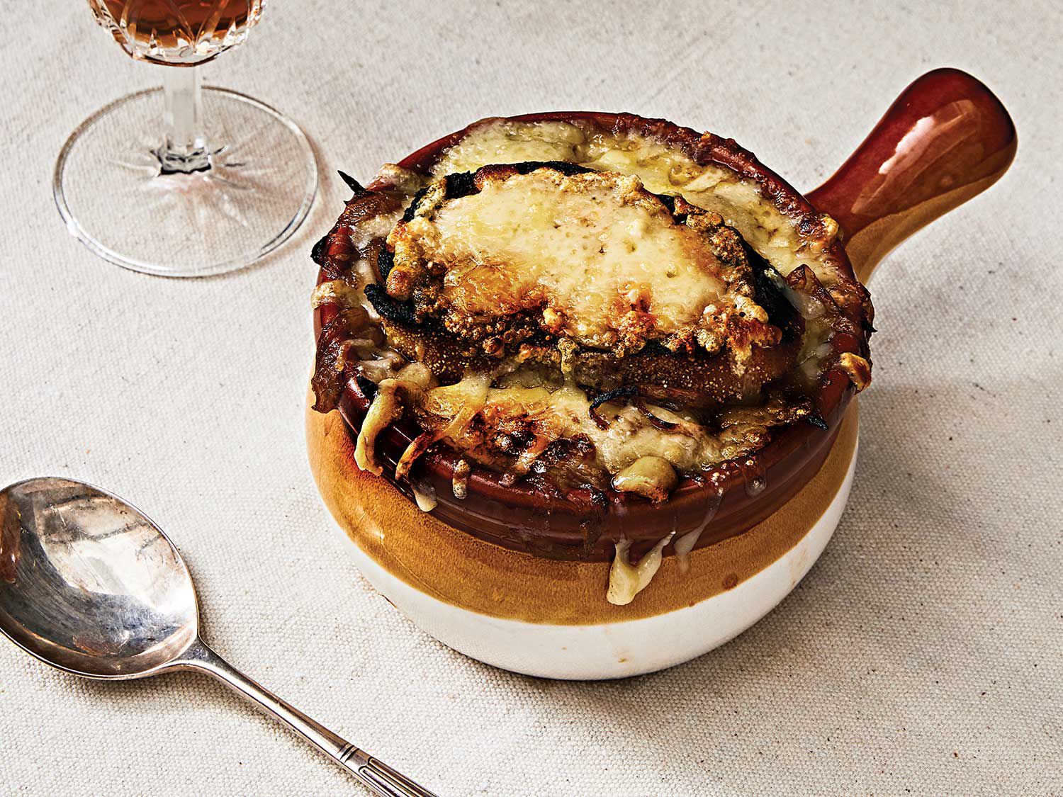 <a href="https://www.saveur.com/story/recipes/french-onion-soup/">Get the recipe for French Onion Soup »</a>