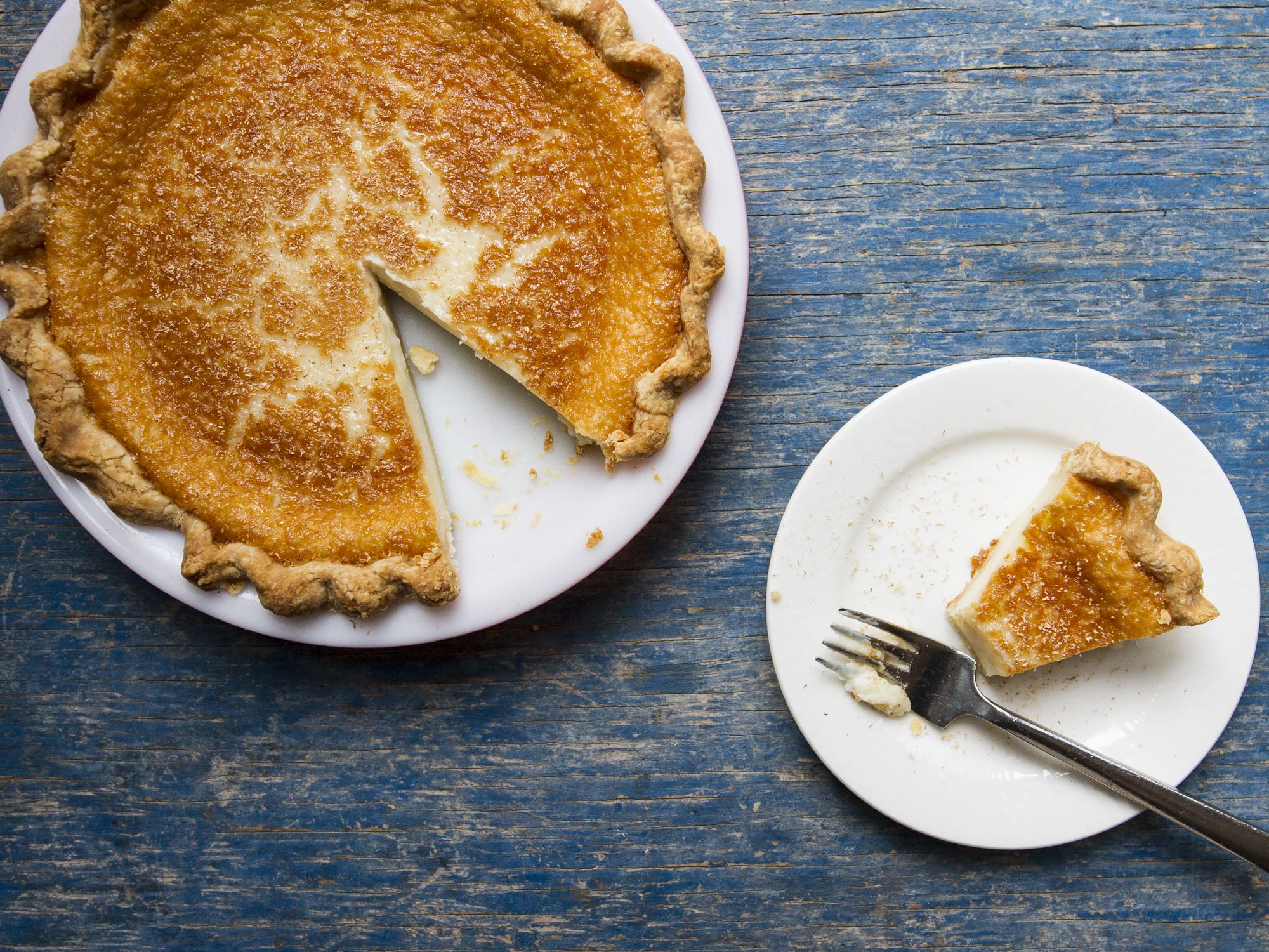 As Indiana's state pie, this rich, nutmeg-dusted custard pie also goes by the name "Hoosier Pie." Get the recipe for <a href="https://www.saveur.com/sugar-cream-pie-recipe">Indiana Sugar Cream Pie</a>