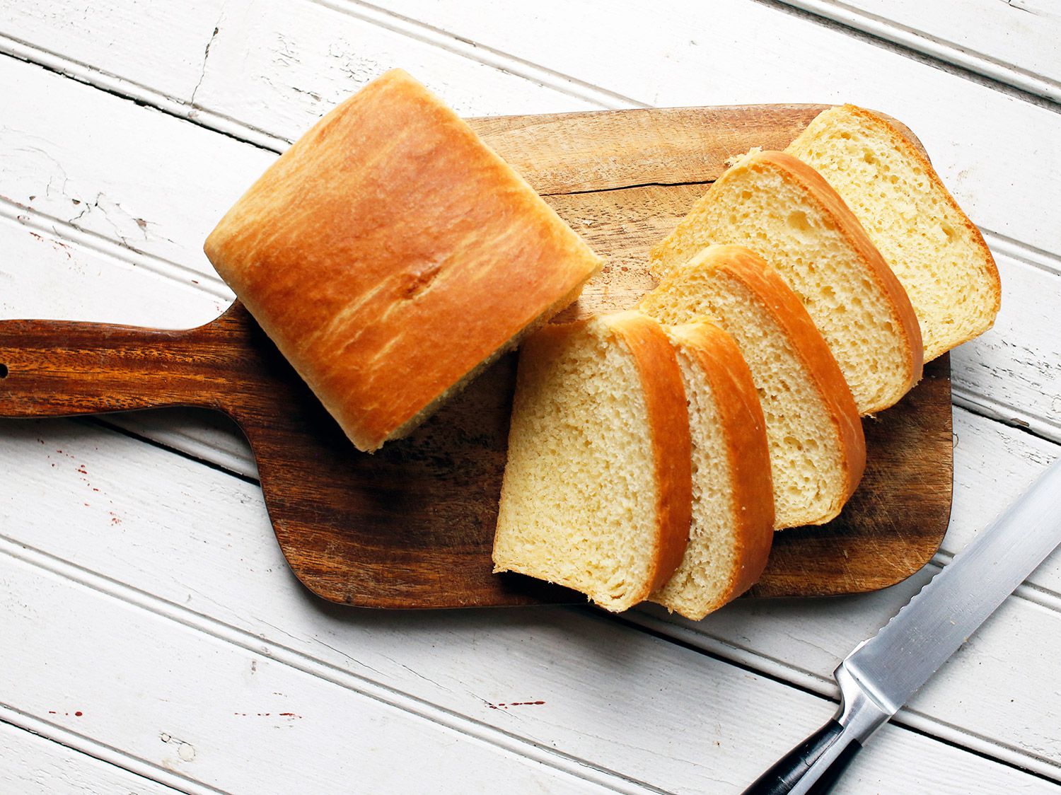 The generous amount of eggs and butter in this classic French bread yields a rich, tender crumb and the most irresistible pillowy texture. Get the recipe for <a href="https://www.saveur.com/brioche-recipe/">Brioche</a>