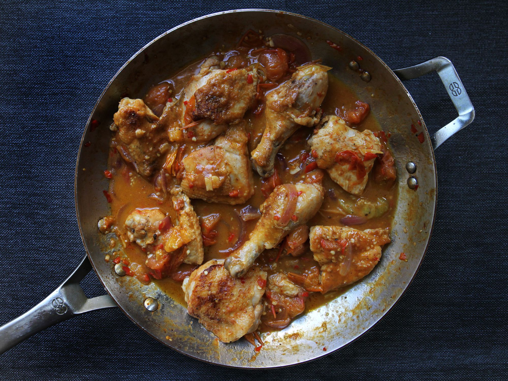 This classic chicken arrabbiata embraces summer's bounty in a simple, one-skillet main. Get the recipe for <a href="https://www.saveur.com/chicken-arrabbiata/">Chicken Arrabiata</a>