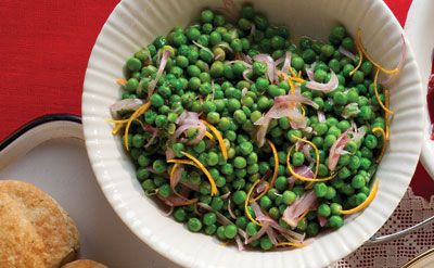Fresh orange juice and plenty of mint enliven ordinary frozen peas. Get the recipe for <a href="https://www.saveur.com/article/Recipes/Peas-With-Orange-and-Mint/">Peas with Orange and Mint</a>
